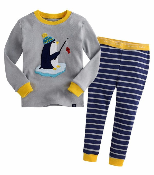 Fishing Penguin Long Sleeve Pajama