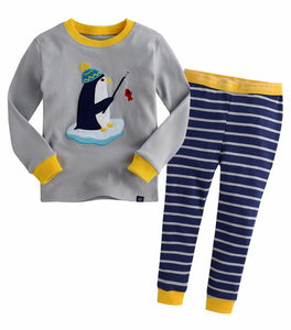 Fishing Penguin Long Sleeve Pajama