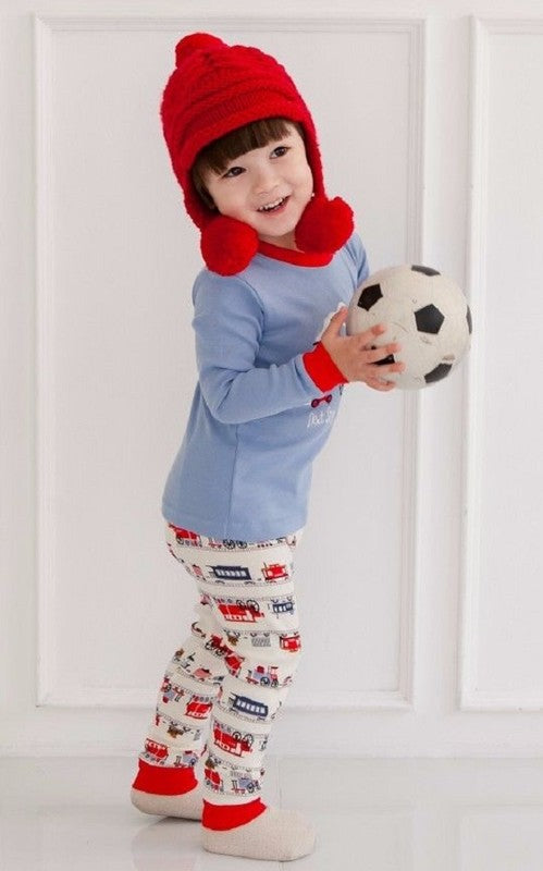 Toot Toot Train Long Sleeve Pajama - Go PJ Party