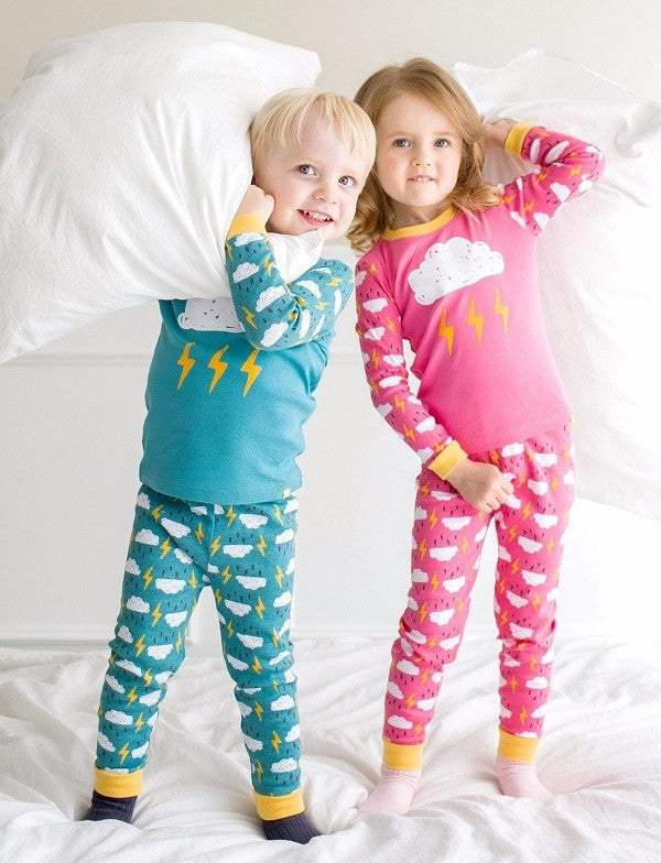 Mint Thunder Long Sleeve Pajama - Go PJ Party