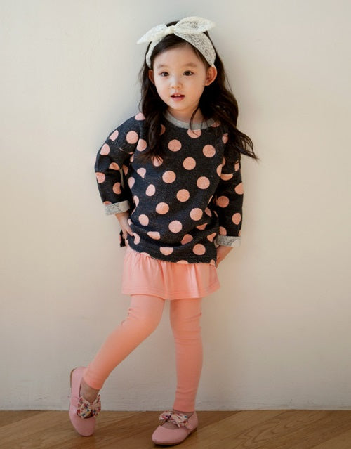 Pink Polka Dot Crew Neck Sweater - Go PJ Party