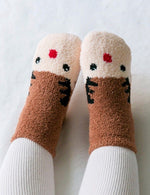 Fuzzy Fur Christmas Socks - Go PJ Party