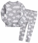 Long Cloud Grey Long Sleeve Pajama - Go PJ Party