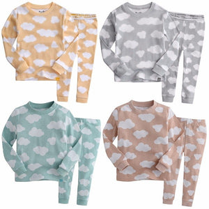 Long Cloud Yellow Long Sleeve Pajama - Go PJ Party