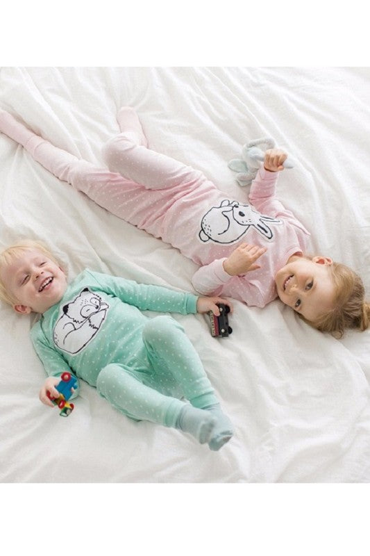 Drawing Rabbit Long Sleeve Pajama - Go PJ Party