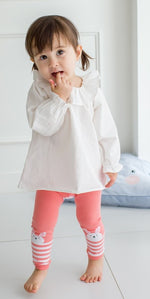 Pink Bunny Baby Leggings - Go PJ Party