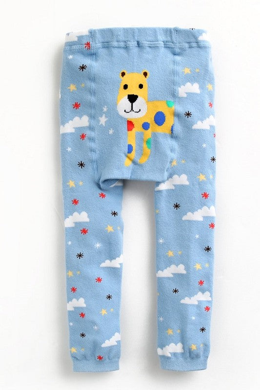 Heaven Sky Cheetah Baby Leggings - Go PJ Party