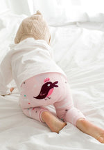 Heaven Bird Pink Baby Leggings - Go PJ Party