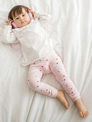 Heaven Bird Pink Baby Leggings - Go PJ Party