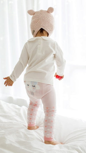 Dot Cloud Baby Leggings - Go PJ Party