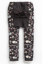 Charcoal Hamster Baby Frill Leggings - Go PJ Party