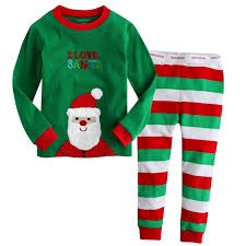 I Love Santa Long Sleeve Pajama - Go PJ Party