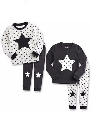 Momo Star Black Long Sleeve Pajama - Go PJ Party