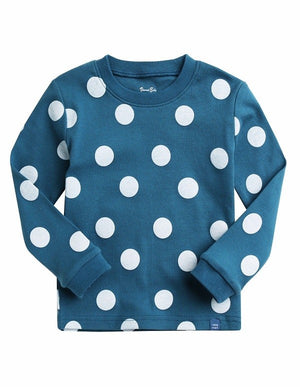 Candy Blue Long Sleeve Pajama - Go PJ Party