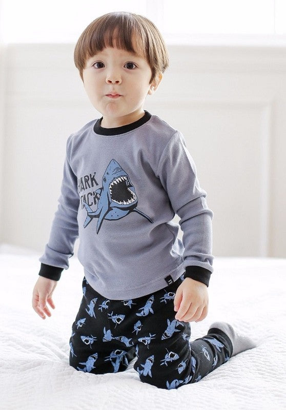 Shark Attack Long Sleeve Pajama - Go PJ Party