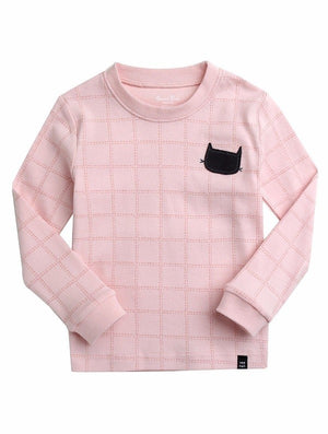 Blank Cat Pink Long Sleeve Pajama - Go PJ Party