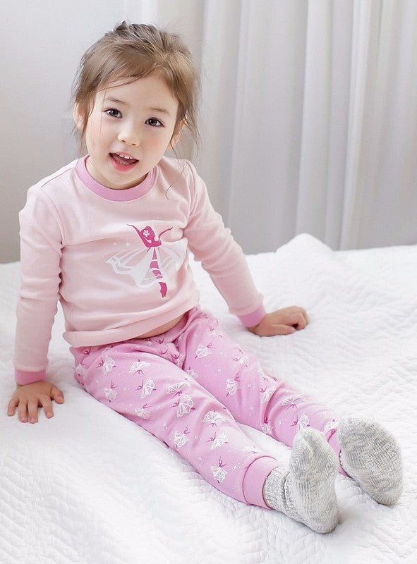 Ballerina Pink Long Sleeve Pajama - Go PJ Party