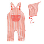 Kitty overalls Baby Bodysuit (include Hat) - Go PJ Party