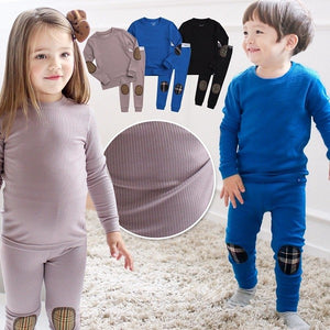 Maple Patch Blue Long Sleeve Pajama - Go PJ Party