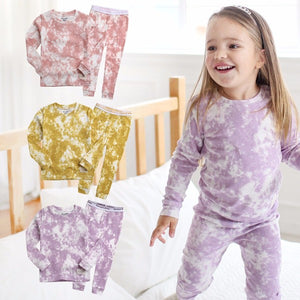 Tie Dye Purple Long Sleeve Pajama - Go PJ Party