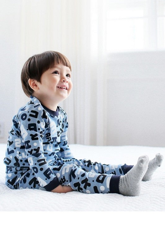 Hanguel Blue Long Sleeve Pajama - Go PJ Party