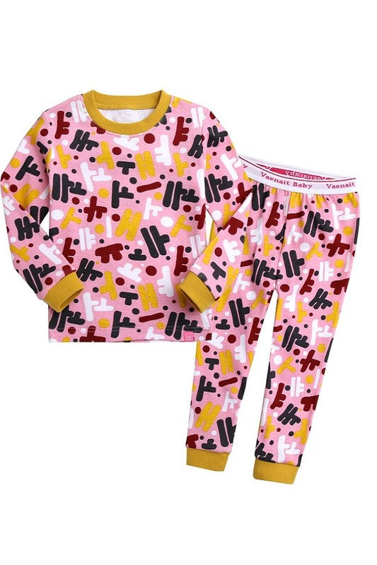 Hanguel Pink Long Sleeve Pajama - Go PJ Party