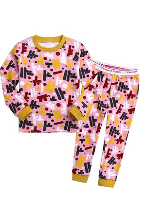 Hanguel Pink Long Sleeve Pajama - Go PJ Party