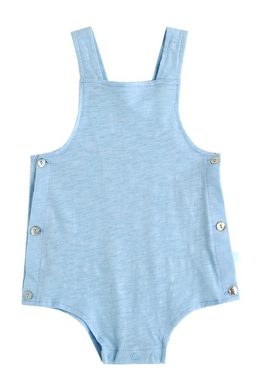 Newborn Infant Baby Bodysuit with Blue Hat Apron - Go PJ Party