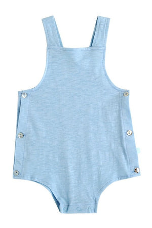 Newborn Infant Baby Bodysuit with Blue Hat Apron - Go PJ Party