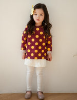 Yellow Polka Dot Crew Neck Sweater - Go PJ Party