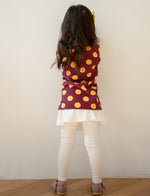 Yellow Polka Dot Crew Neck Sweater - Go PJ Party