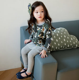 Lovely Daisy Green Crew neck Sweater - Go PJ Party