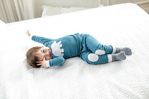 Bono Bear Bluegreen Long Sleeve Pajama - Go PJ Party