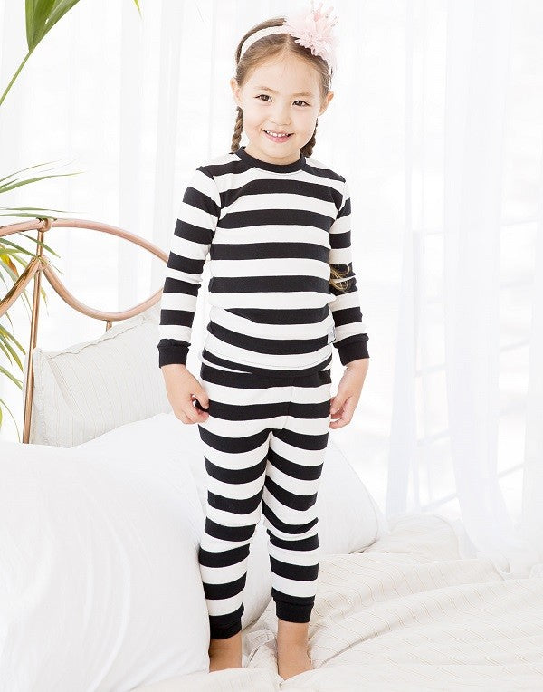 Color Magic Black & White Long Sleeve Pajama - Go PJ Party