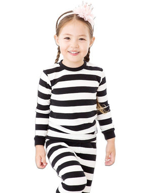 Color Magic Black & White Long Sleeve Pajama - Go PJ Party