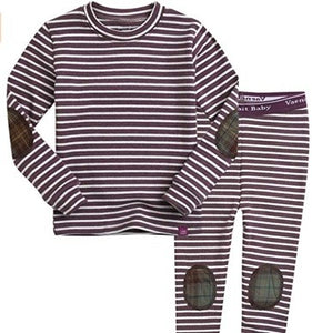 Crayon Purple Patch Long Sleeve Pajama - Go PJ Party