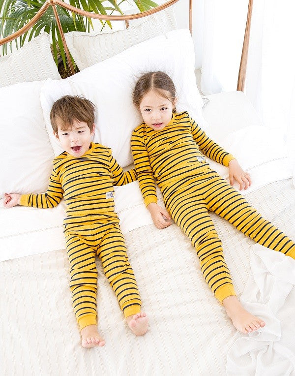 Color Pen Yellow Long Sleeve Pajama - Go PJ Party