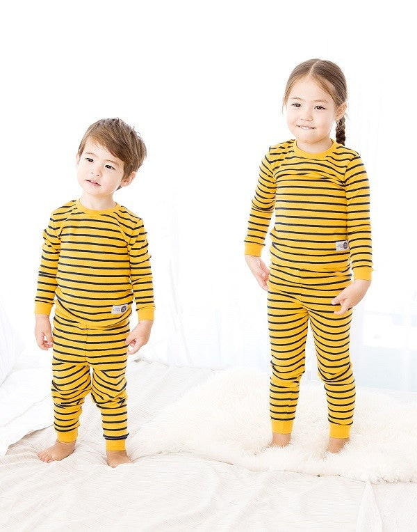 Color Pen Yellow Long Sleeve Pajama - Go PJ Party