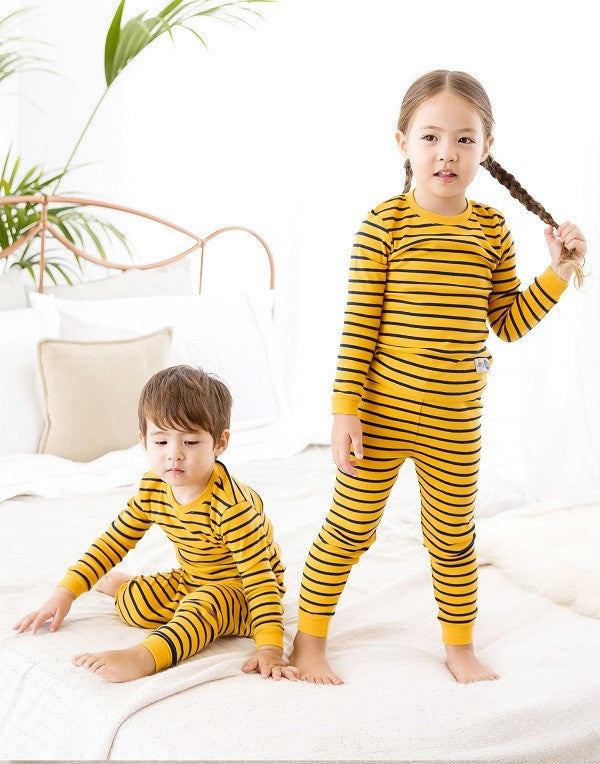 Color Pen Yellow Long Sleeve Pajama - Go PJ Party