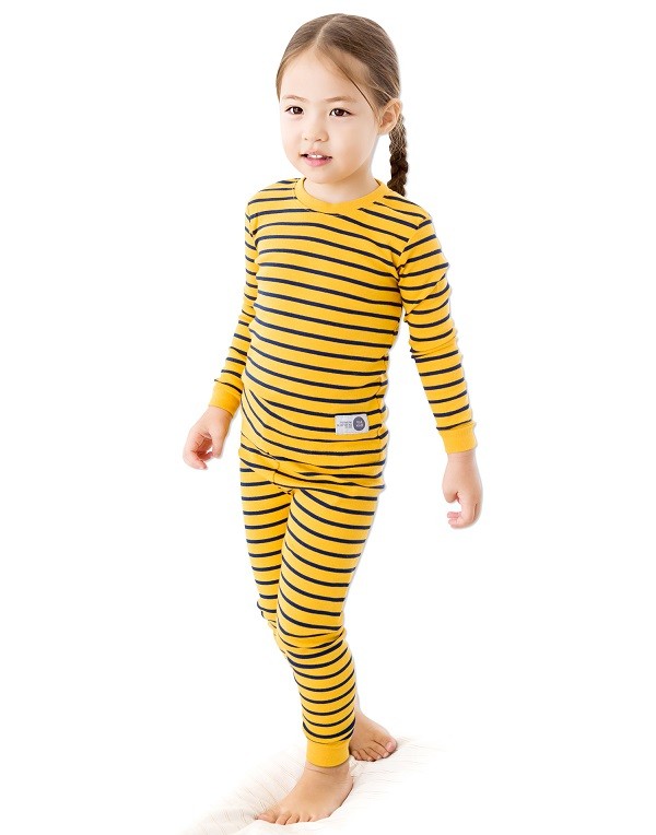 Color Pen Yellow Long Sleeve Pajama - Go PJ Party