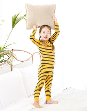 Color Pen Yellow Long Sleeve Pajama - Go PJ Party