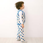 Blue Car Fleece Vest Pants Set - Go PJ Party