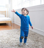 Maple Patch Blue Long Sleeve Pajama - Go PJ Party