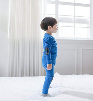 Maple Patch Blue Long Sleeve Pajama - Go PJ Party