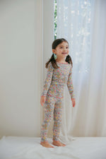 Shirring Floral Modal Long Sleeve Pajama