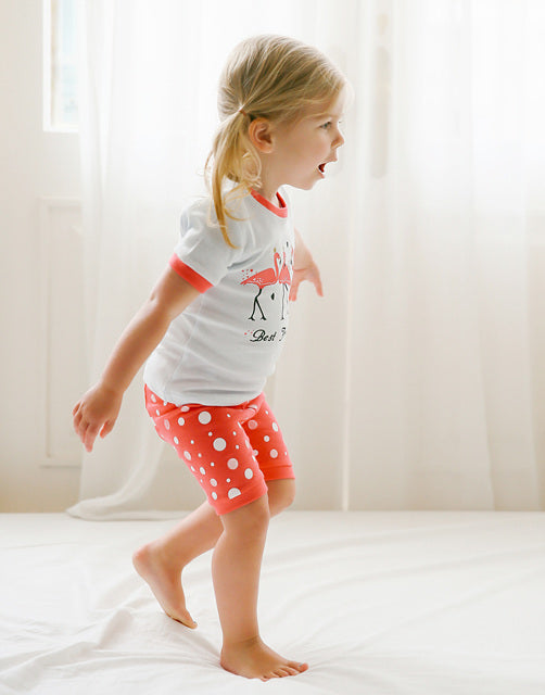 Flamingo Short Sleeve Pajamas