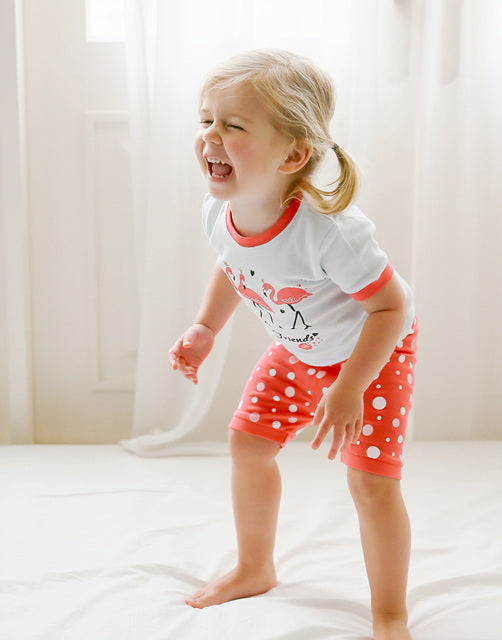 Flamingo Short Sleeve Pajamas