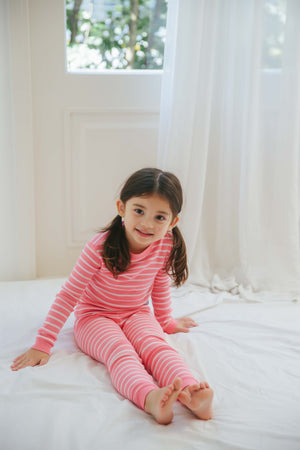 Color Pen Pink Long Sleeve Pajama