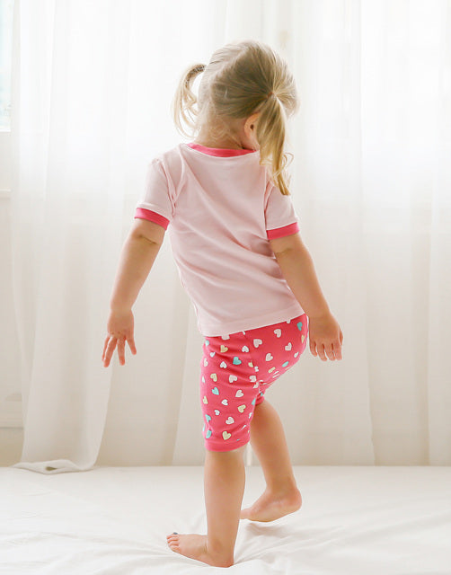 Pink Rabbit Short Sleeve Pajamas