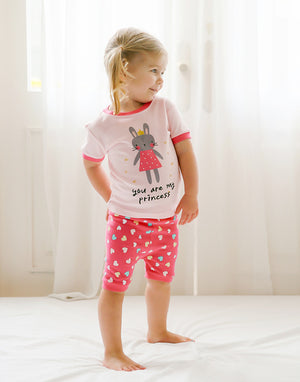 Pink Rabbit Short Sleeve Pajamas